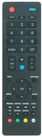 AULCMEET Reemplazo Mando a Distancia Fit for TV K40DLM8FS K50DLM8FS K32DLM8S 375-144-0159H K32DLM8HS K50DLM8US K24DLM8HS