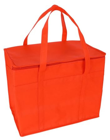 Soulnioi Weiche Kühltasche/Kühltasche/Thermotasche für Lebensmittel, isolierte Picknick-Lunch-Tasche, für Camping, Grillen, Einkaufen, Angeln, Familie, Outdoor-Aktivitäten, 41 x 23 x 33 cm, Rot