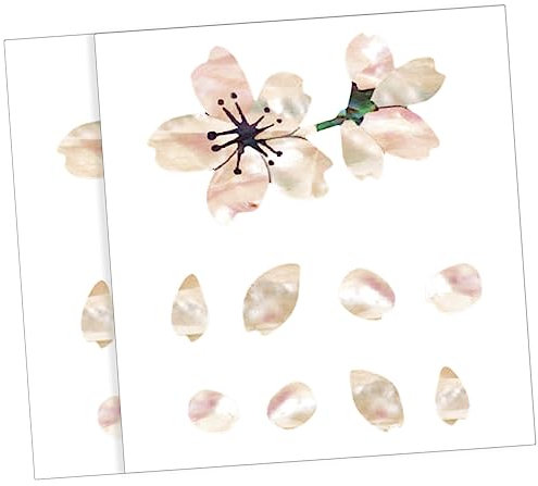 Toyvian 6stücke Selbstklebende -muster Gitarrenaufkleber Für Griffbrett Kreative Fretboard-dekoration Für Akustik Gitarren -sticker Mit Blumenmotiven