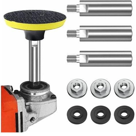 Adapter for angle grinder Angle grinder holder Angle grinder extension shaft 1pcs Angle Grinder Extension Connecting Rod M10 M14 Thread Adapter Extension Shaft With Nuts For Rotary Grinding Polisher