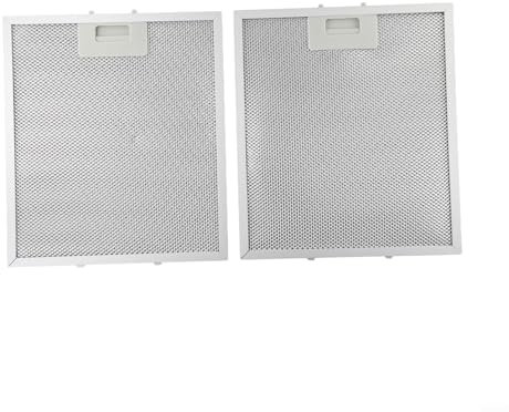 Silver Cooker Hood Filters, Pack of 2, 305 x 267 x 9mm, Long lasting Durability