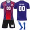 Generisch Personalisiertes Fußballtrikot Kindertrikot und Shorts mit nummeriertem Namen Teamlogo Fußballtrikot