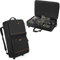 Rexmica - Rolling DJ Controller Backpack Compatible with Pioneer XDJ RX2/XDJ RX3/XDJ-RX/DDJ FLX10/DDJ REV7/DDJ 1000, DJ Carrying Case with 2 Accessory Pockets, Padded Bag, Black -, With wheels