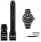 SHZZHS Echtes Leder Nieten Armband für IWC Big Pilot Spitfire Rindsleder Faltschließe Uhr Herren Armband 21mm 22mm