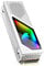 M.2 Heatsink,SSD Heatsink,Aluminum Heatsink 2280 SSD Radiator with ARGB Fan and Heat Sink Pad for Powerful Devices Efficient Cooling (White)