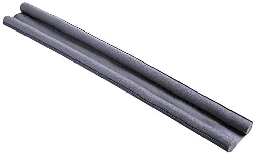 Coupe-Vent pour Bas de Porte avec Double Joint antibruit Tubes en Cuir Lavable et coupeable pour Les Portes intérieures et arrêt des Courants d'airConception Professionnelle