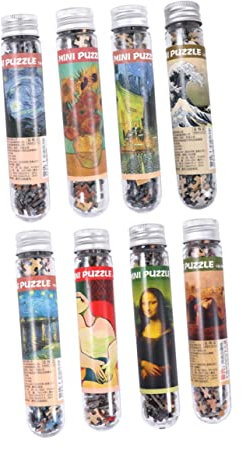 Yardwe 150 Stück Teile Mini Puzzle für Erwachsene Kreatives Papierpuzzle im Testrohr Intelligentes Geduldsspiel für Männer und Frauen