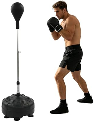 Punchingball, 5kg Boxsack, Standboxsack mit 6 Saugnäpfe