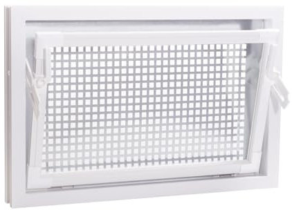 ACO 60x40cm Nebenraumfenster Isofenster + Schutzgitter Kellerfenster Fenster weiß