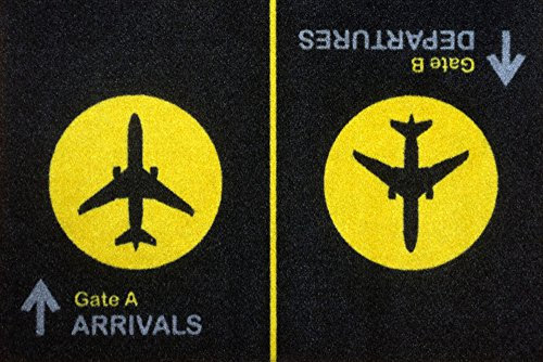 empireposter Arrivals/Departures - Fussmatte, Größe: 60 x 40 cm, Material Polypropylen
