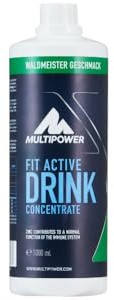 Multipower Fit Active Drink Konzentrat – Konzentrat zur Herstellung zuckerfreier Fitness Getränke für Sportler und zum Muskelaufbau – Waldmeister Geschmack – 1 x 1 l