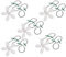 Airsun Lot de 5 filtres à cheveux en forme de fleur pour évier, évier, salle de bain, cuisine