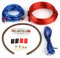 Cable deo para automóvil, amplificador de subwoofer para automóvil, kit de cable de instalación de altavoz con fusible, lo ayuda a realizar conexiones y lleva energía a su radio/subwoofers/pa