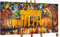 YS-Art XXL Abstrakt Acryl Gemälde auf Leinwand Brandenburger Tor handgemalt Wandbilder Wohnzimmer modernes Design Bilder Berlin echtes Kunstwerk 200x100 cm