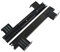 Schubladenschienen, 1 Paar Tastaturauszug Schienen Schubladenschienen Auszug Läuferleisten, für Tastatur Maus Keyboard Laptop Ablage, belastbar bis 30 Kg,Schwarz(Size:290mm(12in))