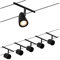 Paulmann 94469 CorDuo Seilsytem Set Cup DC max. 5x10 Watt erweiterbar Schwarz matt Kunststoff, Metall GU5,3 Drahtseilsystem ohne Leuchtmittel