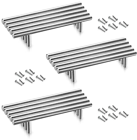 Lospitch 15 Stück Türgriff Küche Möbelgriffe, Edelstahl Küchengriffe Schrank Schublade stangengriff edelstahl - Bohrlochabstand 160mm Kleiderschrank Zieht Griffe