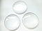 beadsvision 50 Glas Cabochons klar 40mm Glascabochons rund durchsichtig Rückseite flach Kuppel transparent (40mm)