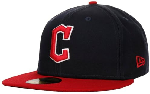 New Era 59Fifty MLB Ac Perf Emea Guardians Cap Basecap Baseballcap Fitted Flat Brim Cleveland Herren - Hinten geschlossen, mit Schirm Herbst Sommer Frühjahr Winter Frühling-Sommer Herbst-Winter - 7