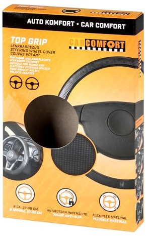 Walser Lenkradhülle Top Grip Carbon - 38 cm schwarz