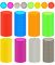 180 Stück Kunststoff-Mini-Scheiben, mehrfarbige Binderingscheiben, 2,5 cm Buch Discbound Round Binding Ring Discs Erweiterungsscheiben für DIY Notebooks Planer, fügen Sie zusätzliche Seiten