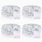 Vacoulery Lichterketten Batterie Timer [4 Pack], 2M 20 LED Lichterkette Batterie Wasserdichte Lichterketten für Zimmer Weihnachten Halloween Hochzeit Deko (Kaltweiß, 4 Stück)