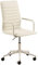 Amazon Basics Bürostuhl aus Kunstleder (Polyurethan), 58 x 58 x 103 cm, Weiß