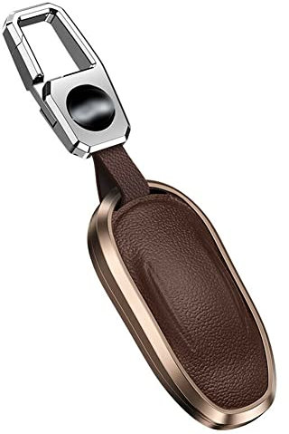 Schlüsselanhänger aus Leder für Tesla Model S 3 Y