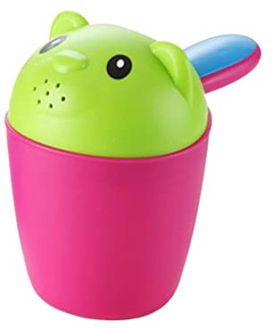 Taza De Champú Para Bebés, Taza De Enjuague De Baño Para Bebé, Taza De Champú De Ducha, Taza Para Lavar El Cabello, Jarra De Baño Para Bebé, Recipiente Para Aclarar El Cabello De Bebé (rosa)