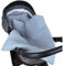 Babylux Babydecke MUSSELIN Kinderwagen Decke 75x60cm Kuscheldecke Stubenwagen MPM (Grau)