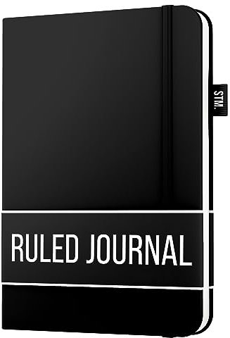 Notizbuch a5 liniert zum Schreiben | 150 Seiten, 120 g/m² dickes Papier mit Haftnotizen,Stiftschlaufe, (V) Leder-Hardcover | Scribbles That Matter Notizbuch liniert zum Schreiben, 5,75 x 8,2 Zoll