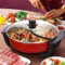 6L olla caliente eléctrica multifunción cocina cacerola antiadherente olla Hotpot ajuste de temperatura fácil de limpiar calentamiento rápido 1300 W
