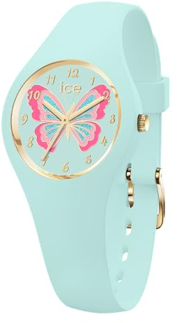ICE-WATCH - Ice Fantasia Butterfly Bloom - Montre Bleue pour Fille avec Bracelet en Plastique - 021953 (Extra Small)