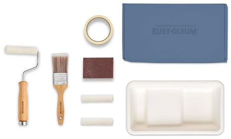 Rust-Oleum Ready to Roll - Eco Paint Kit (Small) - Bathroom Wood & Cabinet Gloss Deep Blues