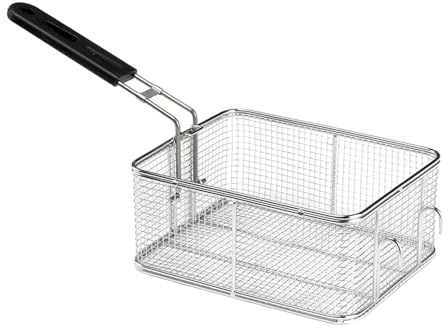 F Fityle Deep Fry Basket, Drain Frying Basket, Multipurpose Kitchen Tool Deep Fryer Basket Cooking Tool for Party, C