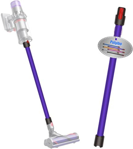 Pulyibo Verlängerungsrohr für Dyson V15 V11 V10 V8 V7 Staubsauger, Rohr für Dyson Ersatz Teleskoprohr Schnellspanner Verlängerungsstange, Staubsaugerrohr Zubehör 73cm（Violett）