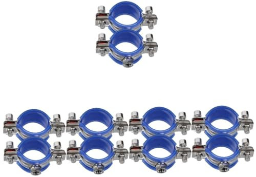 Hemobllo 10pièces Collier De Serrage Acier Pour Mur Plafond Support De Tube Installation Facile Et Résistante
