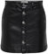ONLY Damen Onlamazing-Liora Hw Faux Leat Skirt PNT Rock, Black, XL