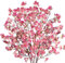Avoik Lot de 5 Fleur de Cerisier Artificielle Fausse Fleur Decoration 100 cm de Fleurs Artificielles en Soie pour Balcon, Fenêtre, Salon, Maison, Décoration de Fête de Mariage, Poudré
