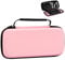 TiMOVO Tasche Kompatibel mit Nintendo Switch OLED Modell 2021 & Switch, Hartschalen Aufbewahrung mit 10 Spielkartenhaltern Switch Konsole Zubehör Dauerhafte Tragetasche Hülle Case, Rosa