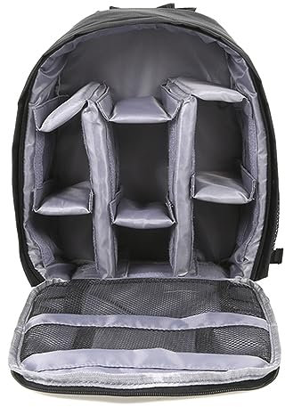 AGONEIR Camera Backpack DSLR/SLR/Mirrorless Photography Camera Bag with Tripod Holder, Waterproof, Padded Dividers, External Mesh Pockets, Modern Style, Unisex