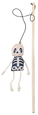 Tyuffghet Katzenspaß für Halloween, katzenartiges Halloween-Katzenspielzeug, Kürbis, Halloween-Katzenkuscheln mit Glocke, interaktives Katzenspielzeug Katzenspielzeug Automatisch (A, One Size)
