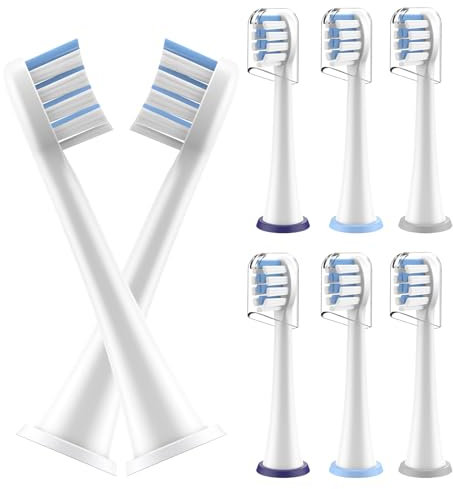 8 Stück Kinder Ersatzbürsten Kompatibel mit Philips Sonicare Zahnbürste Elektrisch, Ultra weiche Borsten für sanfte Reinigung,Bürstenköpfe für Kinder ab 4 Jahren