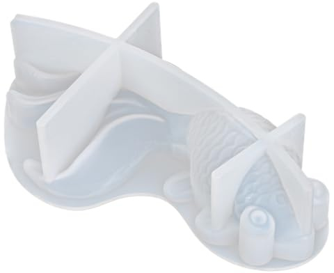 DIYEAH Moule Silicone Poisson Koi Flexible 19X11.5X5 Cm Moule Animaux Silicone pour RéSine ÉPoxy Ornements Bricolage ThèMe Marin Facile DéMoulage