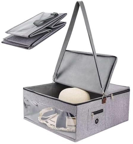 Dtaigou Hats Organizer Box, Hutspeicherbox | Faltbare Breitenhutspeicher Fall - Visuelle leichte Cap Organizer Box für Innen-, Außen-, Camping