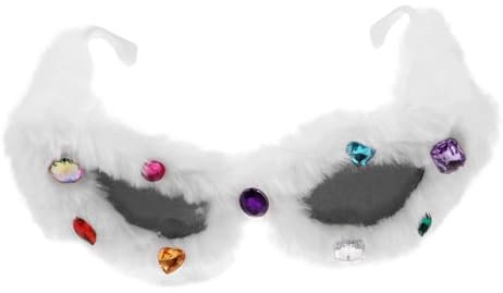 LIFKOME Getönte Sonnenbrille Aus Plüsch Lustige Brille Für Partys Sonnenbrille Als Kostüm-requisite Dekorative Brille Mit Verspieltem Design