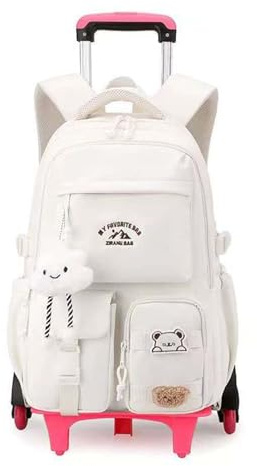 Yumenam Schulrucksack Trolley für Mädchen,Schulrucksäcke Trolley für Kinder,Multifunktionaler Rucksack Schultaschen Koffer Reise Schule Rucksack für Jungen