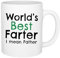 Mug en céramique World's Best Farter - Cadeau amusant pour la fête des pères - Capacité de 350 ml