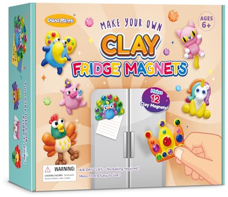 Drama Planet Make Your Own Clay Fridge Magnets Kit for Kids