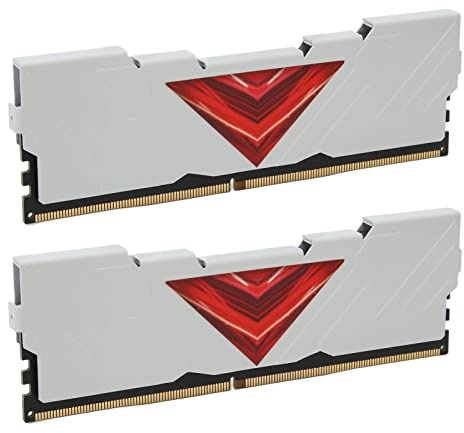 Tonysa 16 GO DDR4 DRAM 3600 MHz Kit de Mémoire de Bureau, Module de Mémoire de Bureau DDR4 3600 MHz Ram de Jeu pour la Mise à Niveau du Châssis de l'Ordineurur (White)